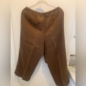 Chocolate Brown 100% Linen pants